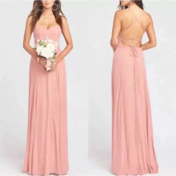Show Me Your MuMu Dresses & Skirts - Show Me Your Mumu NWT XL Pink Godshaw Goddess Gown Bridesmaid Wedding Dress